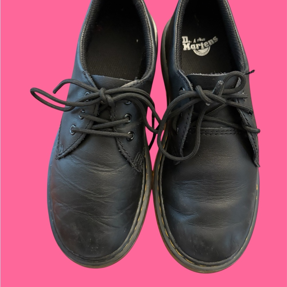 Dr. Martens Black Oxfords Classic Leather Design Dr. Martens 1461 Oxford - Kids